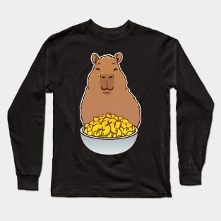 Capybara Mac and Cheese Long Sleeve T-Shirt